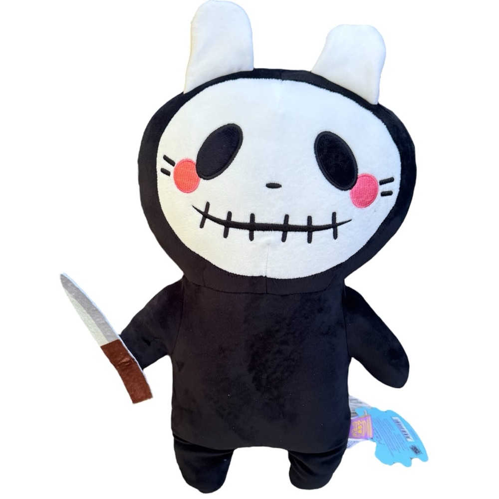 Honeymaru Creepy Cute Skull Goth Bunny Mochi Soft Plush Plushie Stuffed Animal